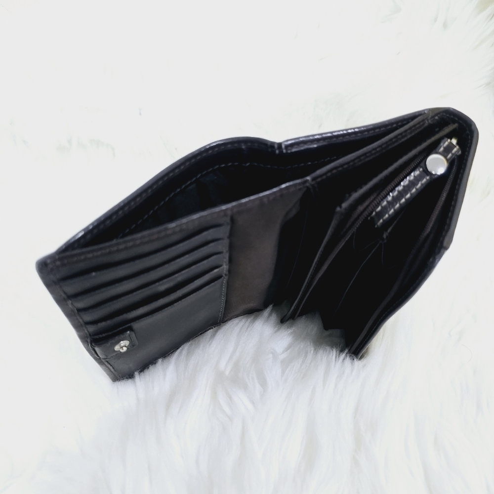 Coach Signature Print & Leather Wallet - Picture 8 of 17